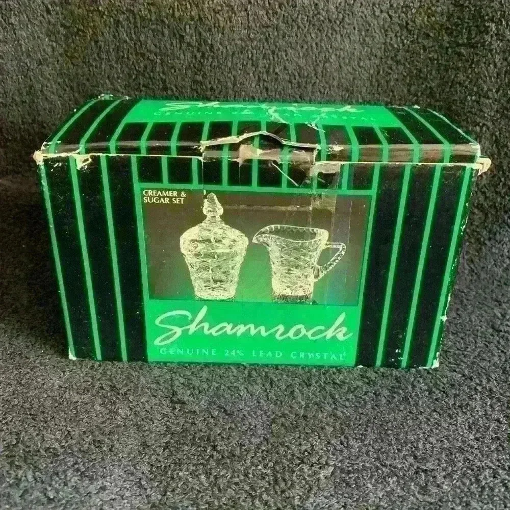 VINTAGE 1980s SHAMROCK SUGAR and CREAMER